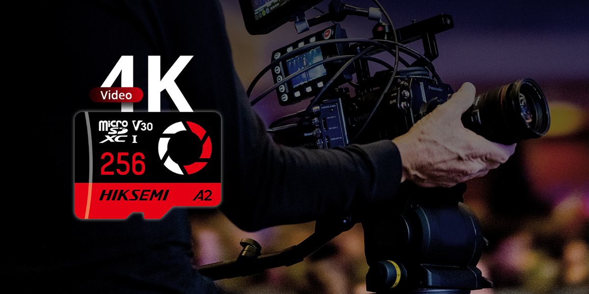 Memoria microSD / 256 GB / 180 MB/s Lectura / 150 MB/s Escritura / V30 U3 A2 / Para Drones y Cámaras de Acción / HIKSEMI CAPTURE E3