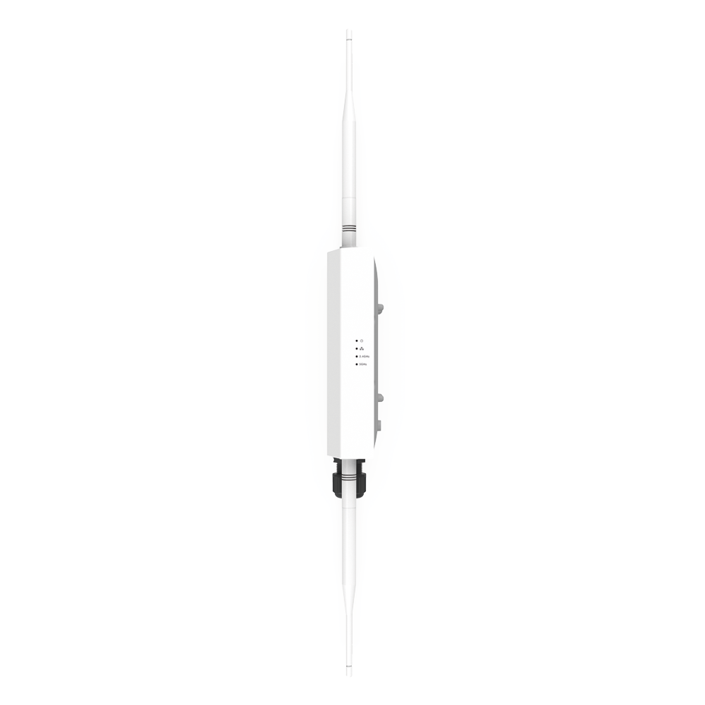 Punto de Acceso Súper WiFi 6 y PTMP para Exterior, Hasta 250 m de Cobertura, Doble Banda Simultanea, 574 Mbps en 2.4 GHz y 1.2 Gbps en 5GHz, 256