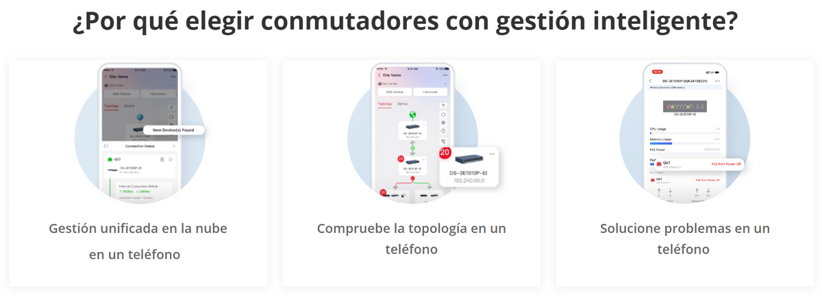 Switch Administrable PoE+ / 8 puertos 100 Mbps PoE+ / 1 puerto 1000 Mbps de Uplink / PoE hasta 300 Metros / Conexión Remota desde Hik-ParnerPro / 110