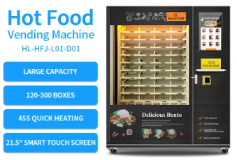 College Campus Vending Machine with Heating Function Automatic Hot Meals Vending Machine