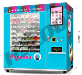 China Factory Directly Automatic Cupcake ATM Cupcake Vending Machine with Touch Screen and Elevator System
