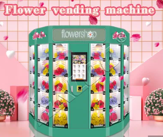Customistic Flower Vending Machine Logo on The Top 30 Flower Lockers