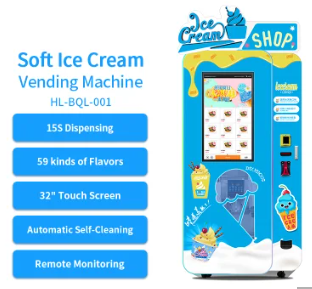 Full Automatical Ice Cream Machine and Self-Service Ice Cream ATM