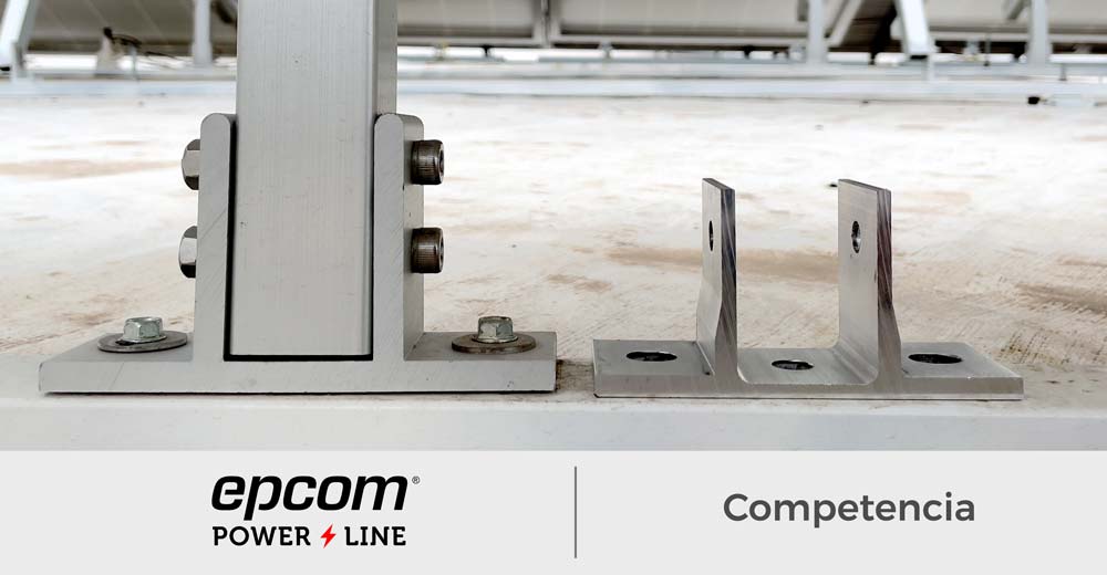 Montaje para Panel Solar, Riel "8" de 5400mm para Módulos de 550 a 660w con Espesor de 35mm, Velocidad de Viento Máx. 136km/h (20° a 45°)