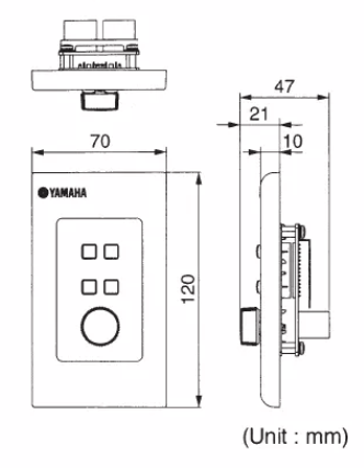 Panel de Control Digital | 1 Volumen | 4 Switches Configurables | Compatible con Procesadores Serie MA, PA, y MTX
