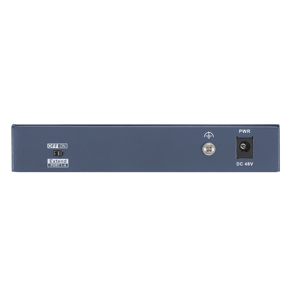 Switch PoE+ / No Administrable / 3 Puertos 10/100 Mbps 802.3 af/at (30 W) + 1 Puerto 10/100 Mbps Hi-PoE (60 W) / 2 Puertos 10/100 Mbps Uplink / Modo
