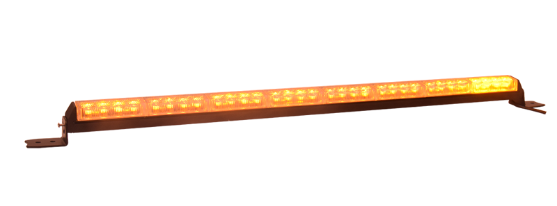 Barra de Luz de Advertencia con 8 Módulos Ámbar, ideal para el direccionamiento de tráfico