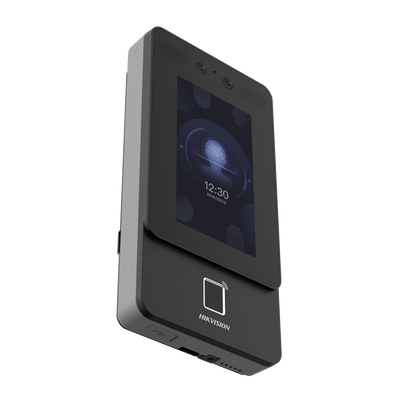 Terminal Min Moe de Reconocimiento Facial / Lector PROX EM 125 kHz / Cámara 2 MP con HIK-IA / Pantalla Táctil 4.3" / PoE y WiFi / Exterior IP65