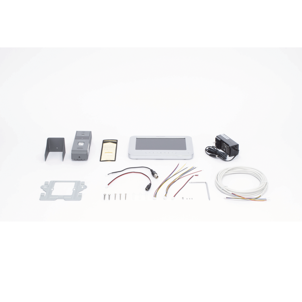Kit de Videoportero Analógico con Pantalla LCD a Color de 7" / Frente de Calle para Exterior IP65 / Salida de Relevador