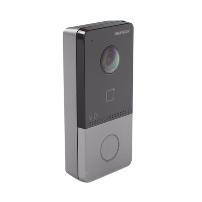 Kit de Videoportero IP + Switch PoE Estándar con llamada a App de Smartphone (HikConnect) / Apertura con tarjeta MIFARE / Frente de calle IP65