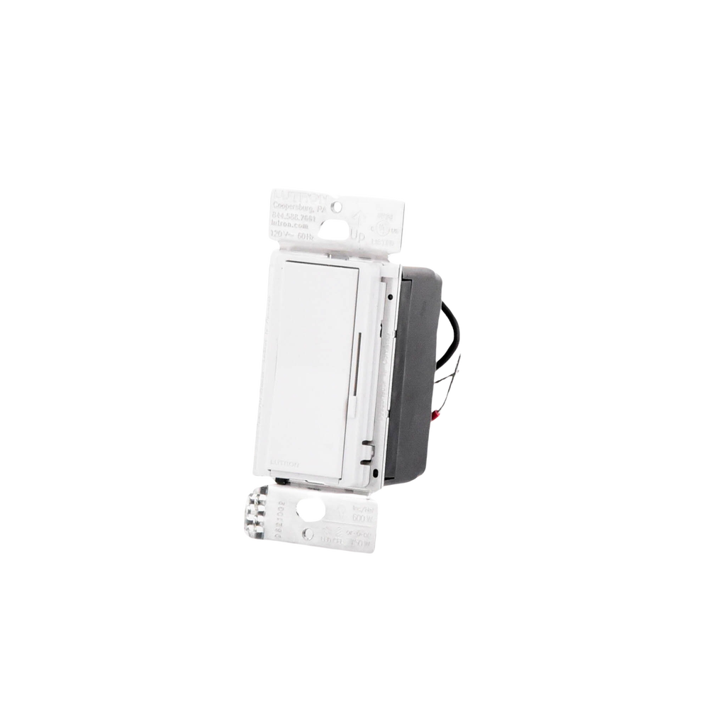 Atenuador de pared inteligente Diva con control deslizante, 120 V sin cable neutro, 150 W LED y CFL o 600 W incandescente y halógeno, sistema Caseta