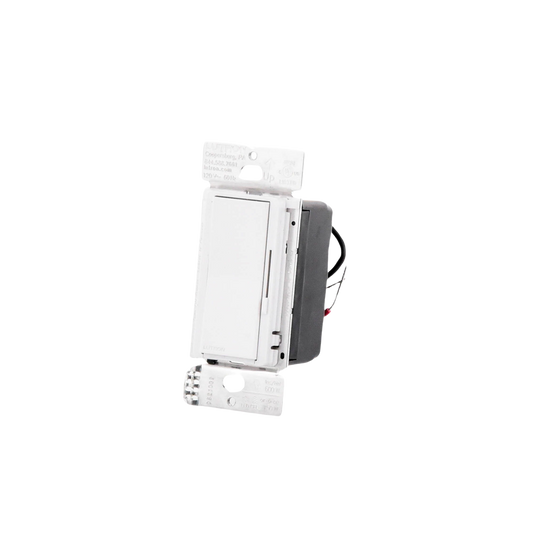 Atenuador de pared inteligente Diva con control deslizante, 120 V sin cable neutro, 150 W LED y CFL o 600 W incandescente y halógeno, sistema Caseta