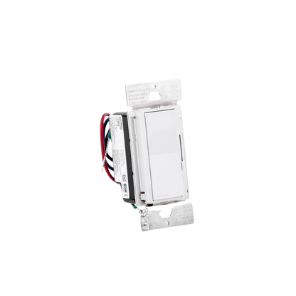 Atenuador de pared inteligente Diva con control deslizante, 120 V sin cable neutro, 150 W LED y CFL o 600 W incandescente y halógeno, sistema Caseta