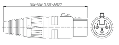 Kit Conector XLR Hembra + XLR Macho | Ideal para Conexiones de Micrófonos, Mezcladoras | Equipo de Audio Profesional