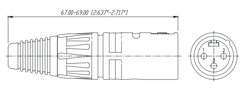 Kit Conector XLR Hembra + XLR Macho | Ideal para Conexiones de Micrófonos, Mezcladoras | Equipo de Audio Profesional
