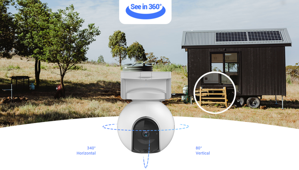 Camara de Batería Recargable / 4G Multicarrier / 3 Megapixel / Compatible con Panel Solar CS-PSP8 / CS-CMT-SOLARPANEL-E conector Tipo C / Seguimiento