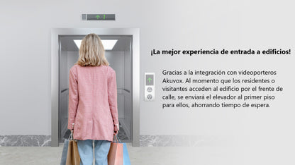 Controlador de Elevador IP Para 32 Pisos / Gestión 100% en la Nube / Interfaz Web / Pases Temporales desde App / Activación de Pisos desde App