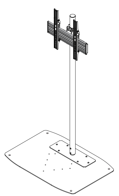 Soporte de Piso para Pantallas de 32 - 65 pulgadas| Vesa 600 x 400| Altura de 1.5mts| carga maxima soportada 50Kg