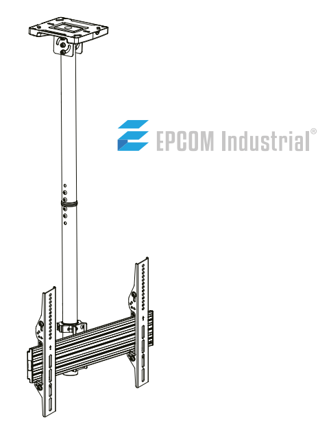 Montaje de Techo para Pantallas de 32"- 75I"| VESA 100 X 100 HASTA 400 X 400| Capacidad Máxima de Carga 50Kg