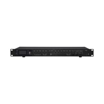 Amplificador de Audio con 2 Bocinas OL-5WT | 2 x 60W | Baja Impedancia 4 - 8&Omega; | Reproductor Bluetooth, USB, SD | Efectos Integrados Delay