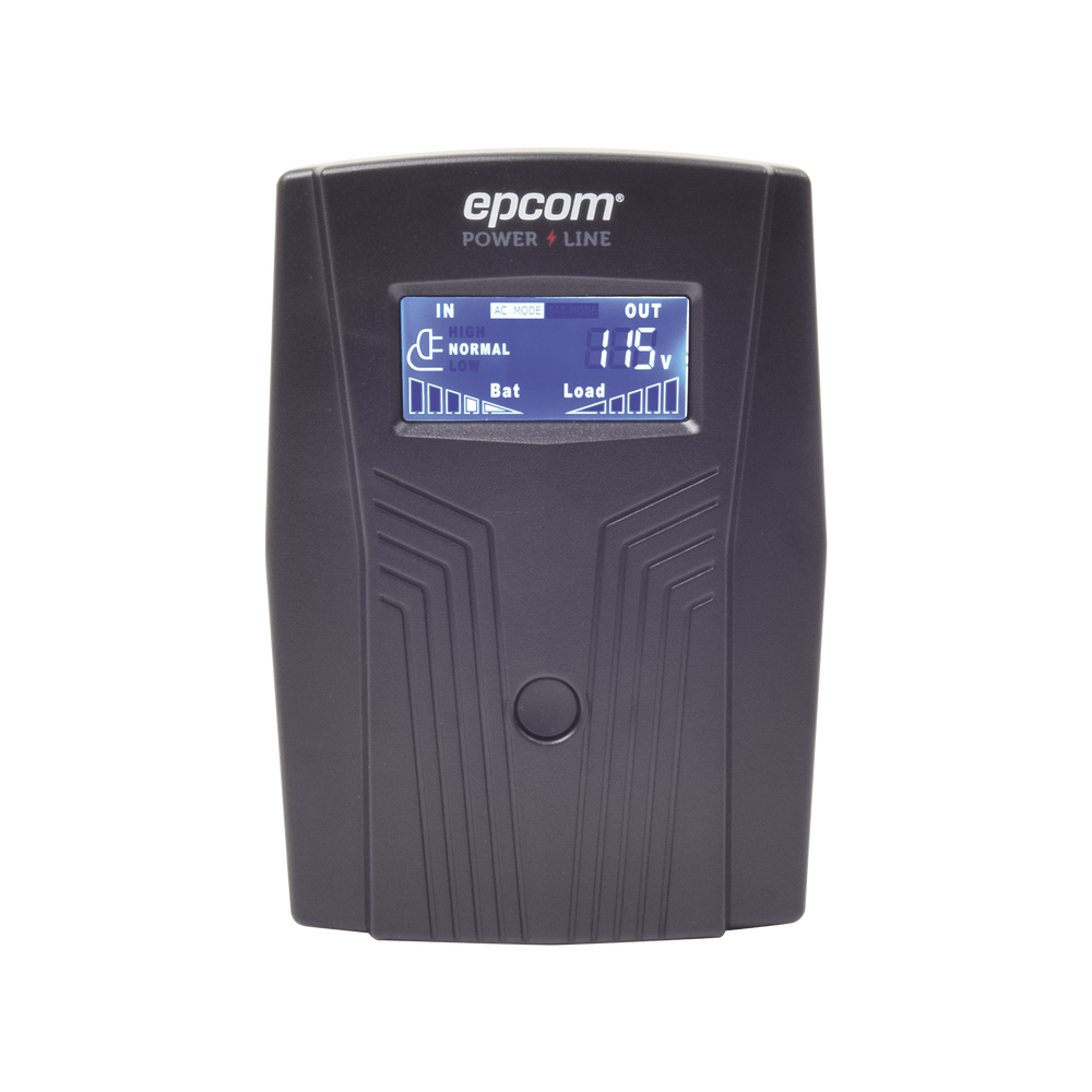 UPS de 600VA/360W / Protección contra Descarga, Sobretensión y Picos Transitorios / Entrada y Salida 120 Vca / Clavija NEMA 5-15P / 4 Tomas NEMA 5-15R