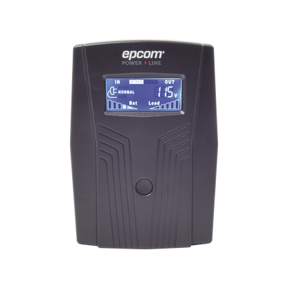 UPS de 600VA/360W / Protección contra Descarga, Sobretensión y Picos Transitorios / Entrada y Salida 120 Vca / Clavija NEMA 5-15P / 4 Tomas NEMA 5-15R