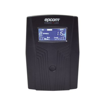 UPS de 600VA/360W / Protección contra Descarga, Sobretensión y Picos Transitorios / Entrada y Salida 120 Vca / Clavija NEMA 5-15P / 4 Tomas NEMA 5-15R