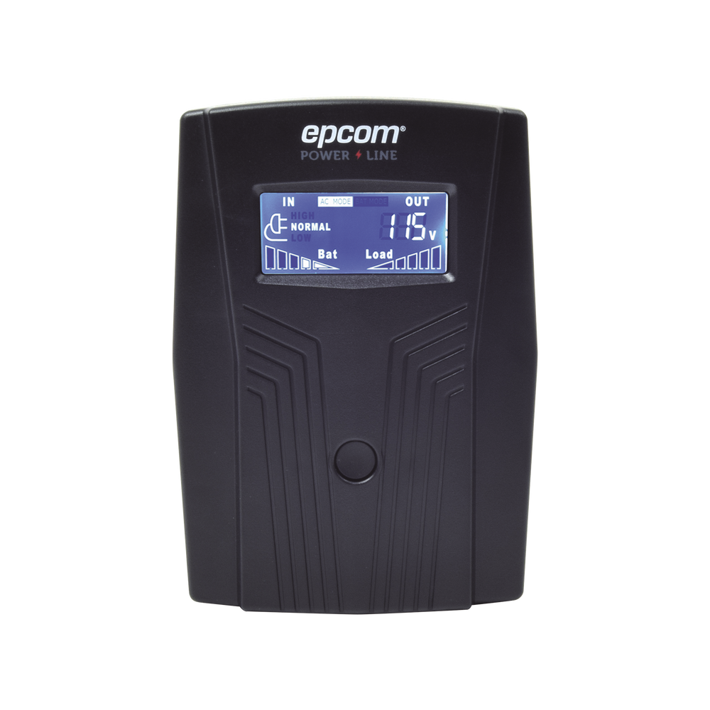UPS de 600VA/360W / Protección contra Descarga, Sobretensión y Picos Transitorios / Entrada y Salida 120 Vca / Clavija NEMA 5-15P / 4 Tomas NEMA 5-15R