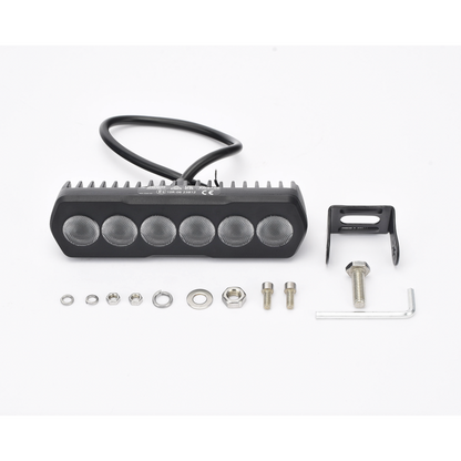 Luz de Trabajo de 6 LED, 1300 Lumenes, 12-24 VCD