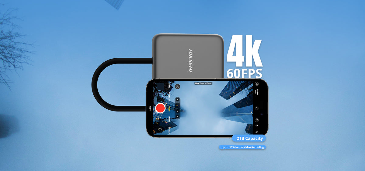 Unidad SSD Portátil HIKSEMI Elite 9 / 1TB / Magnética / USB-C / 2000 MB/s / Creadores de Contenido