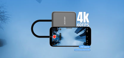 Unidad SSD Portátil HIKSEMI Elite 9 / 1TB / Magnética / USB-C / 2000 MB/s / Creadores de Contenido