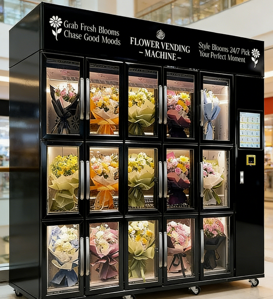 Maquina Dispensadora de Flores 15 puertas con refrigeracion