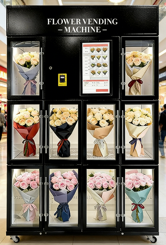 Maquina Dispensadora de Flores 10 puertas con refrigeracion
