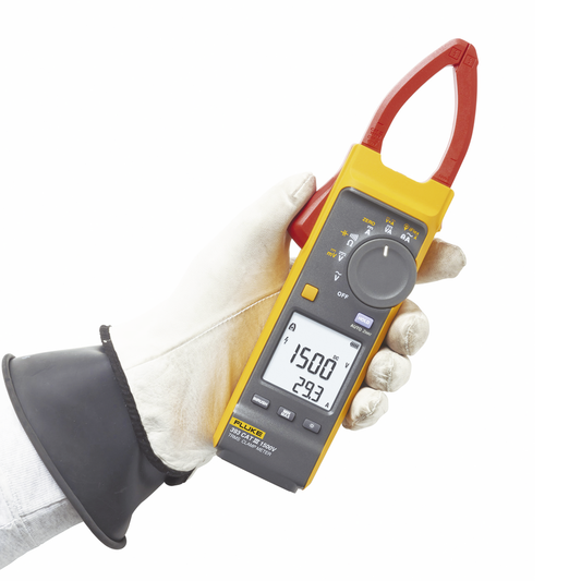 Pinza Amperimétrica de Corriente CC/CA de Verdadero Valor Eficaz con iFlex CAT III 1500 V. Ideal para Sistemas Solares, Eólicos, Baterías, Inversor