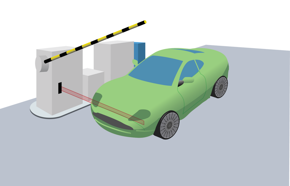 Sensor Infrarrojo Para Detección de Presencia / Montaje Sobre Pared / No Requiere Reflector para su funcionamiento / Salida de relevador NA o NC