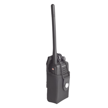 Funda Reforzada de Nylon para Cinturón con Correa y Boche Frontal, Estándar en la Mayoría de los Radios IC, TK, NX, etc