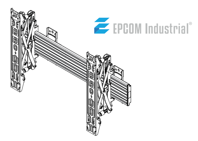 Montaje de Pared Push in - Pop out para Videowall| VESA 400| Para pantallas de 37 a 65 in | Capacidad Maxima de Carga 30 Kg