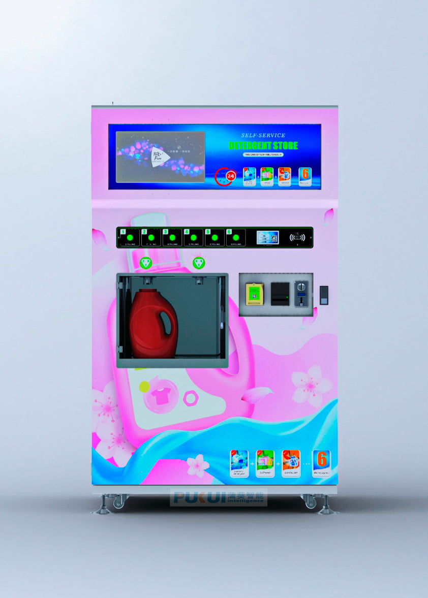 Máquina Expendedora Automática de Detergente Líquido - 6 Salidas para Lavanderías