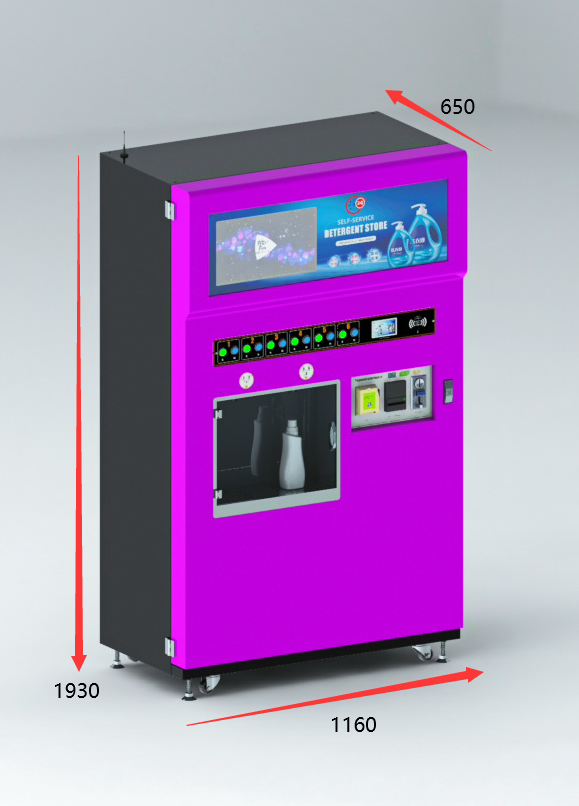 Máquina Expendedora Automática de Detergente Líquido - 6 Salidas para Lavanderías