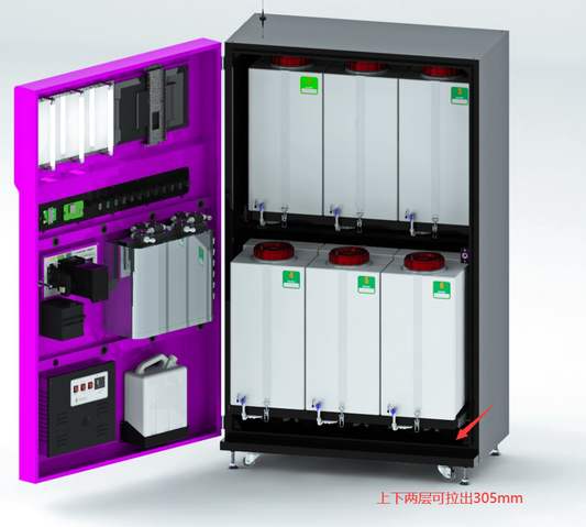 Máquina Expendedora Automática de Detergente Líquido - 6 Salidas para Lavanderías