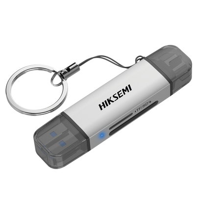 Lector de Tarjetas 2 en 1 / Conector Dual USB-A y USB-C / Soporta SD y Micro SD / 5 Gbps / Aleación de Aluminio