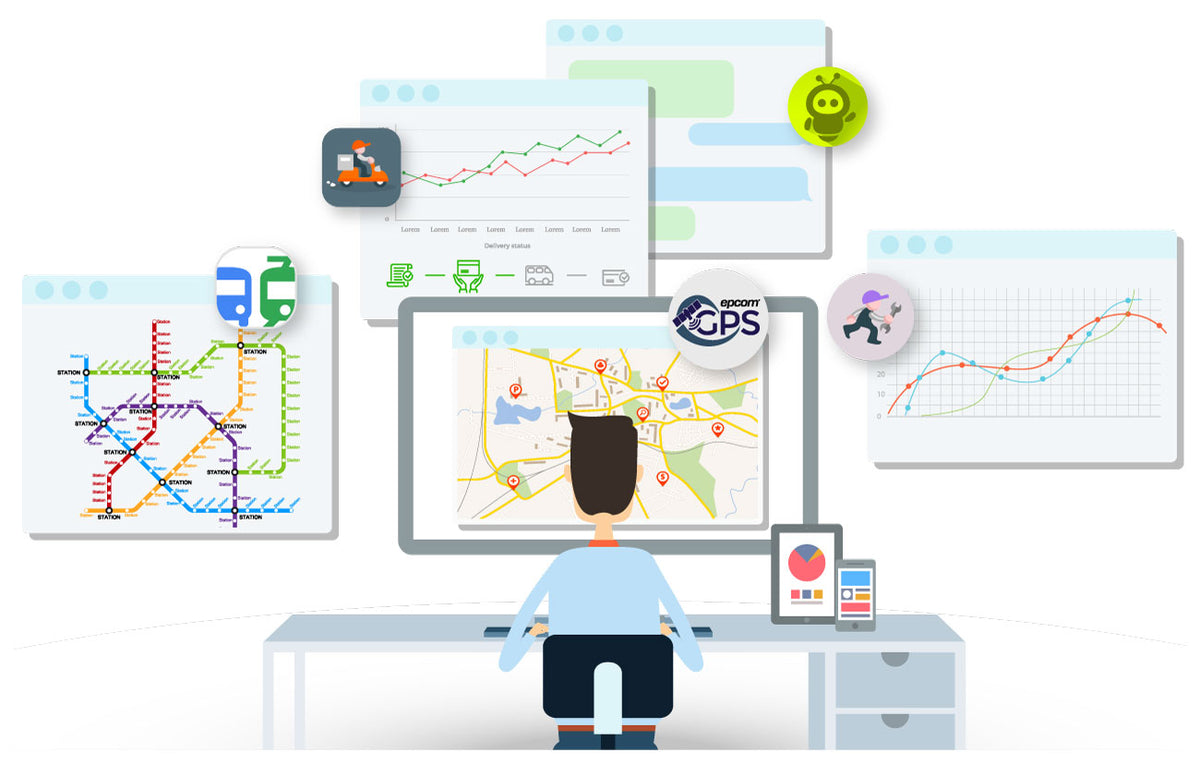 Plataforma Avanzada para Rastreo GPS, Telemática Vehicular / (Licencia por un año para un localizador GPS, Activación por codigo para server US)