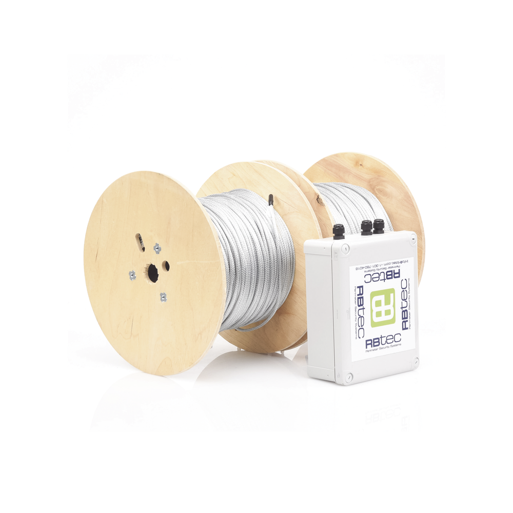 Cable Sensor Perimetral IRONCLAD / 610 m (2,000 ft) / 2 Zonas / Cerca Ciclónica / Sin Falsas Alarmas por Viento / Tarjeta LPU400 / Calibración por