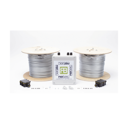 Cable Sensor Perimetral IRONCLAD / 610 m (2,000 ft) / 2 Zonas / Cerca Ciclónica / Sin Falsas Alarmas por Viento / Tarjeta LPU400 / Calibración por