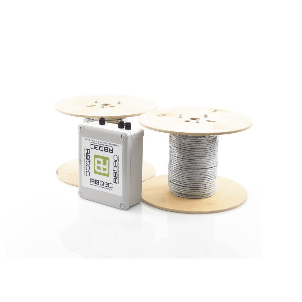 Kit IRONCLAD de Cable Sensor Perimetral Blindado / 150 m (492 ft) / 2 Zonas Independientes / Deteccion por Vibracion / Sin Falsas Alarmas / Tarjeta