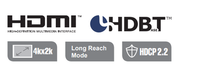 Extensor HDMI HDBaseT Class A | 4k hasta100m |