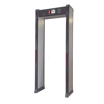 Arco Detector de Metales de 6 Zonas con Anclaje para Fijarse al Piso. Incluye Sensor IR para evitar falsas Alarmas / Certificado por la