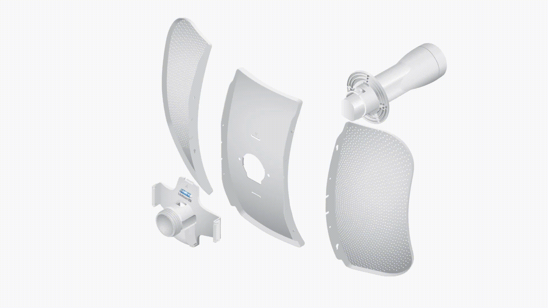 LiteBeam airMAX M5 CPE hasta 100 Mbps, 5 GHz (5150 - 5875 MHz) con antena integrada de 23 dBi