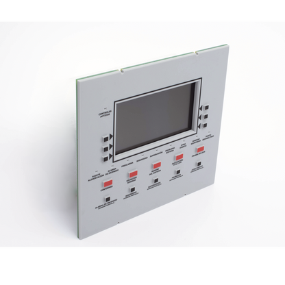 Anunciador remoto LCD retroiluminado en español con 160 caracteres visibles, teclado de goma y puerto RDP para panel NFS2-3030-SP y NCA-2