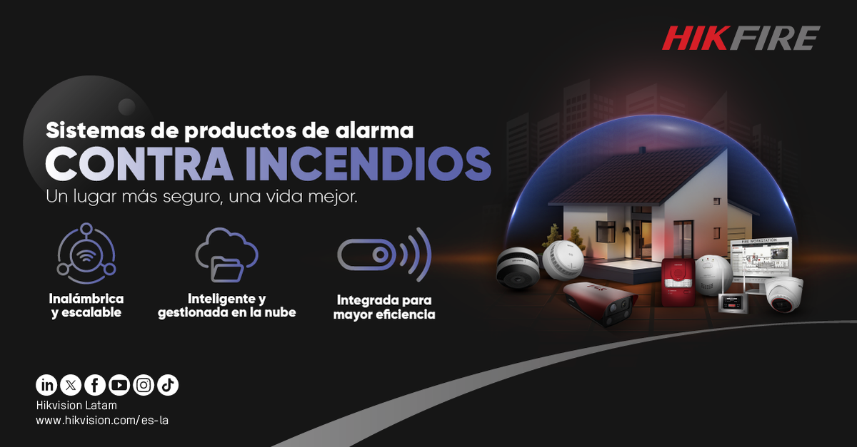 (HikFire) Detector de Humo Óptico Hikvision / Tecnología Avanzada de Detección de Incendios / Alarma Temprana y Fiabilidad Certificada